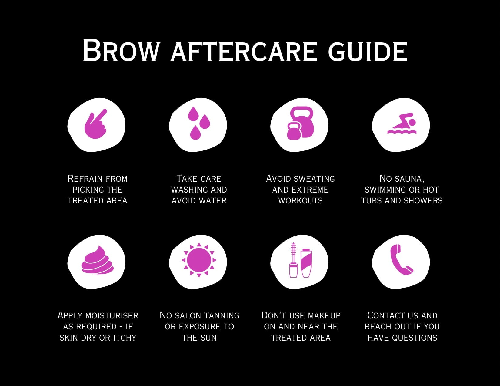 Brow pmu aftercare guide