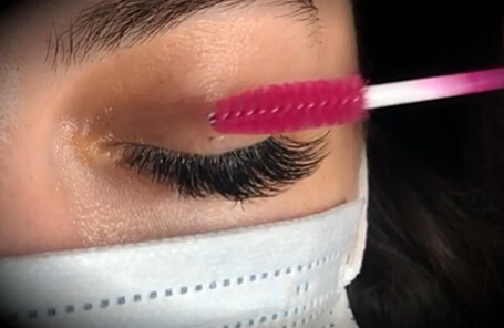 Eyelash extension brush aftercare advice