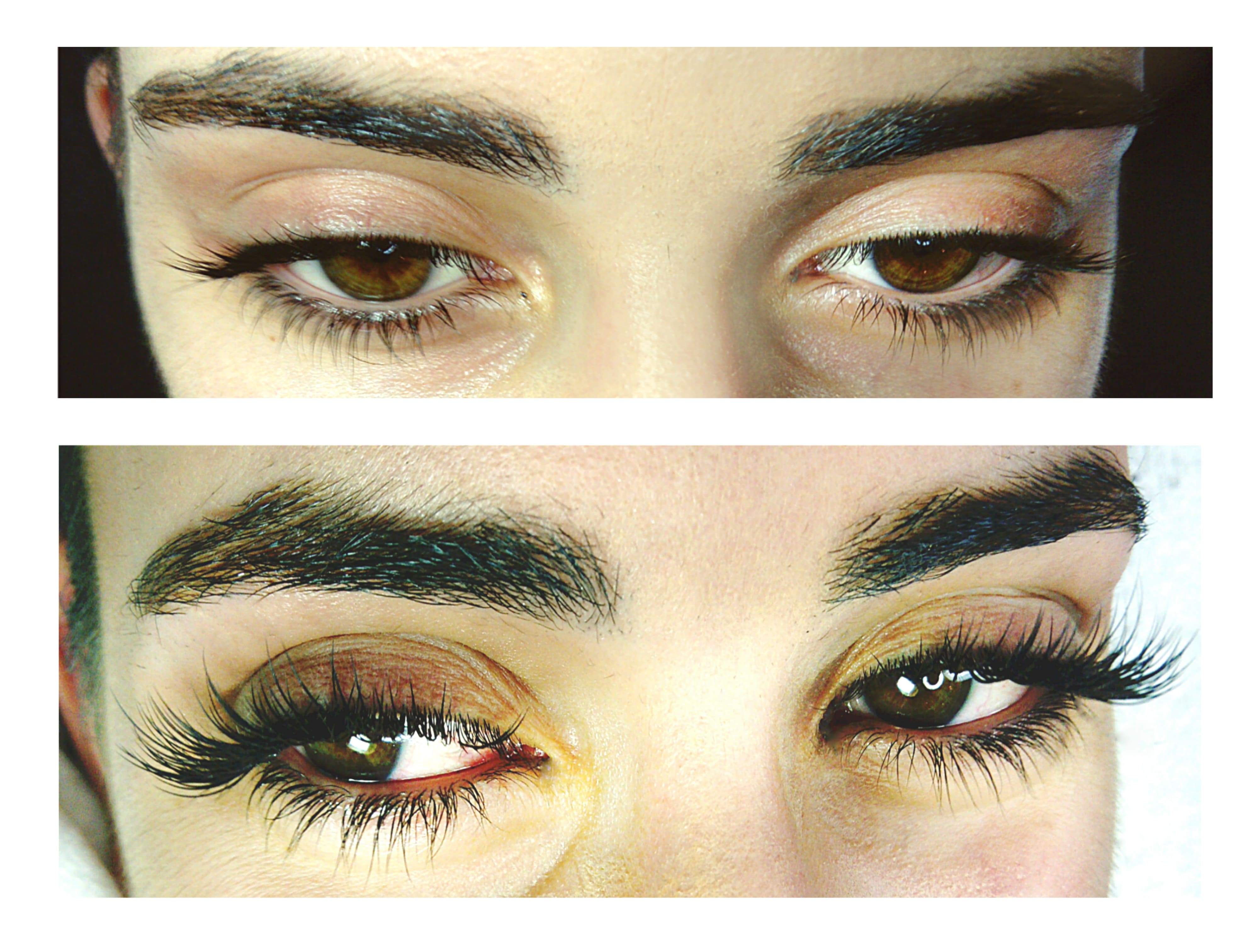 Before after West London Lashes