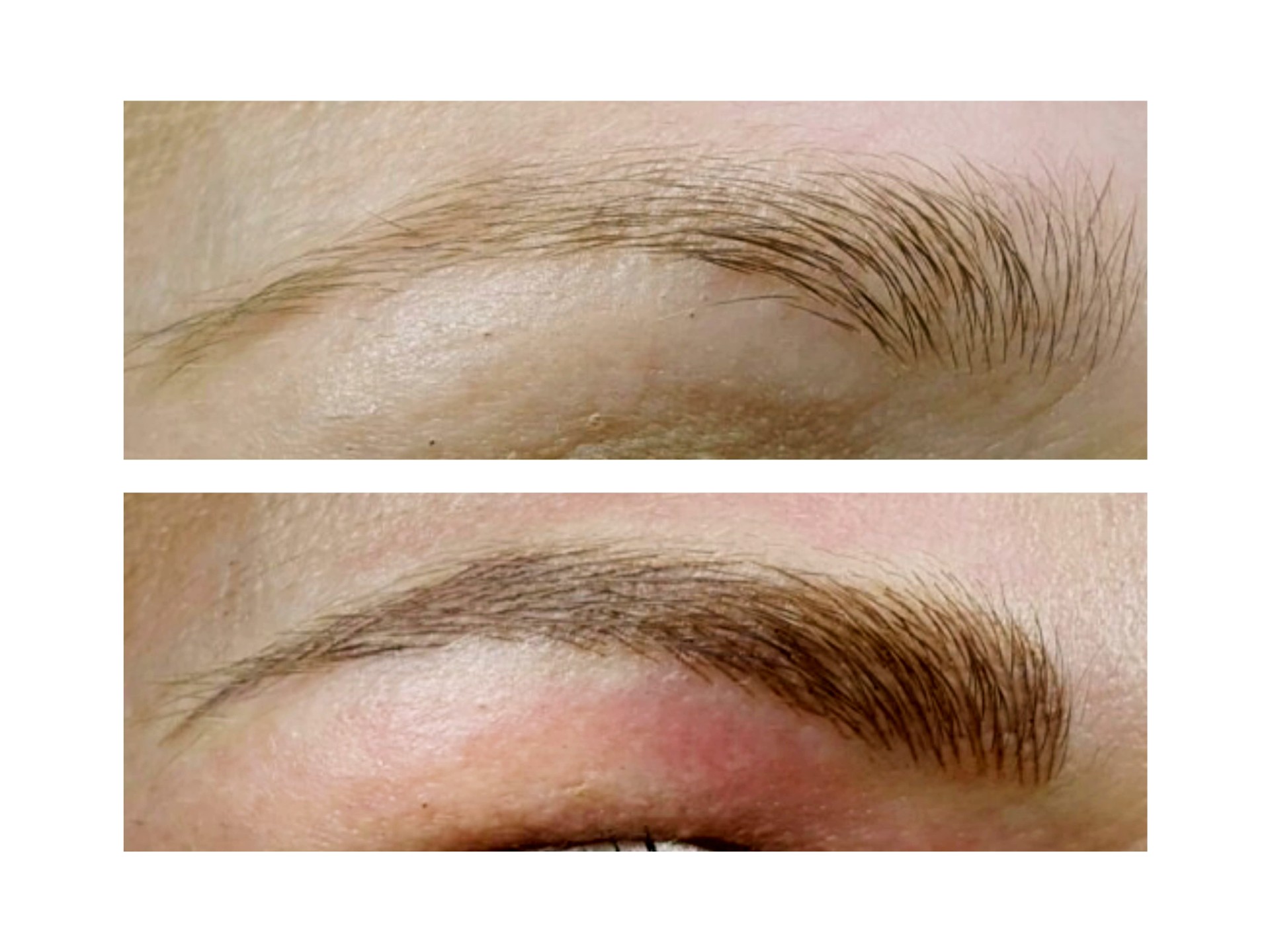 Brows before after West London Lashes