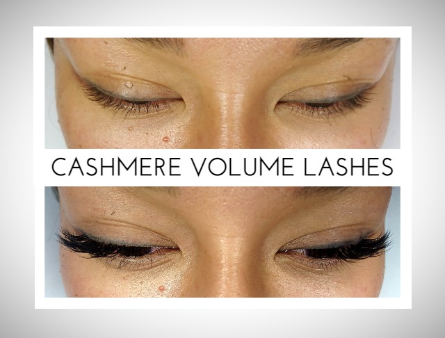 Premium cashmere volume lashes before and after 